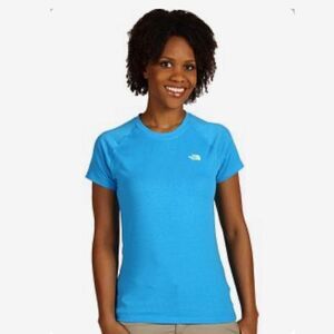 The North Face Women’s Vapor Wick Short Sleeve Tee Shirt Top Blue Size Large